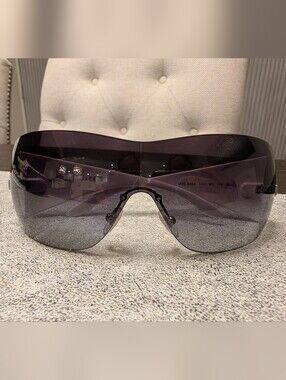 Versace 2054 Rimless Shield Sunglasses NWT Full Inclusion With Box